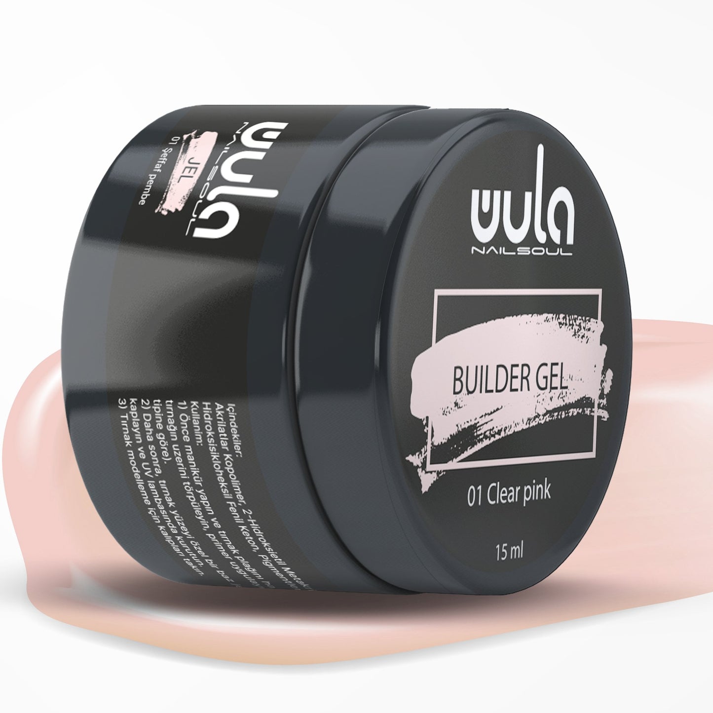 Wula Nailsoul Protez Tırnak Jeli Camouflage 15ml Clear Pink 01