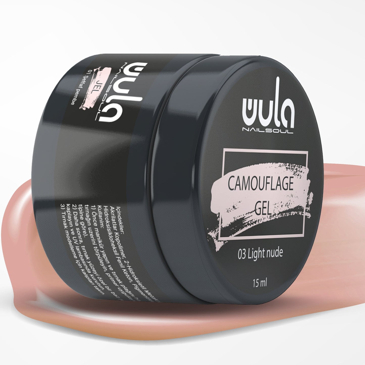 Wula Nailsoul Protez Tırnak Jeli Camouflage 15ml Light Nude 03