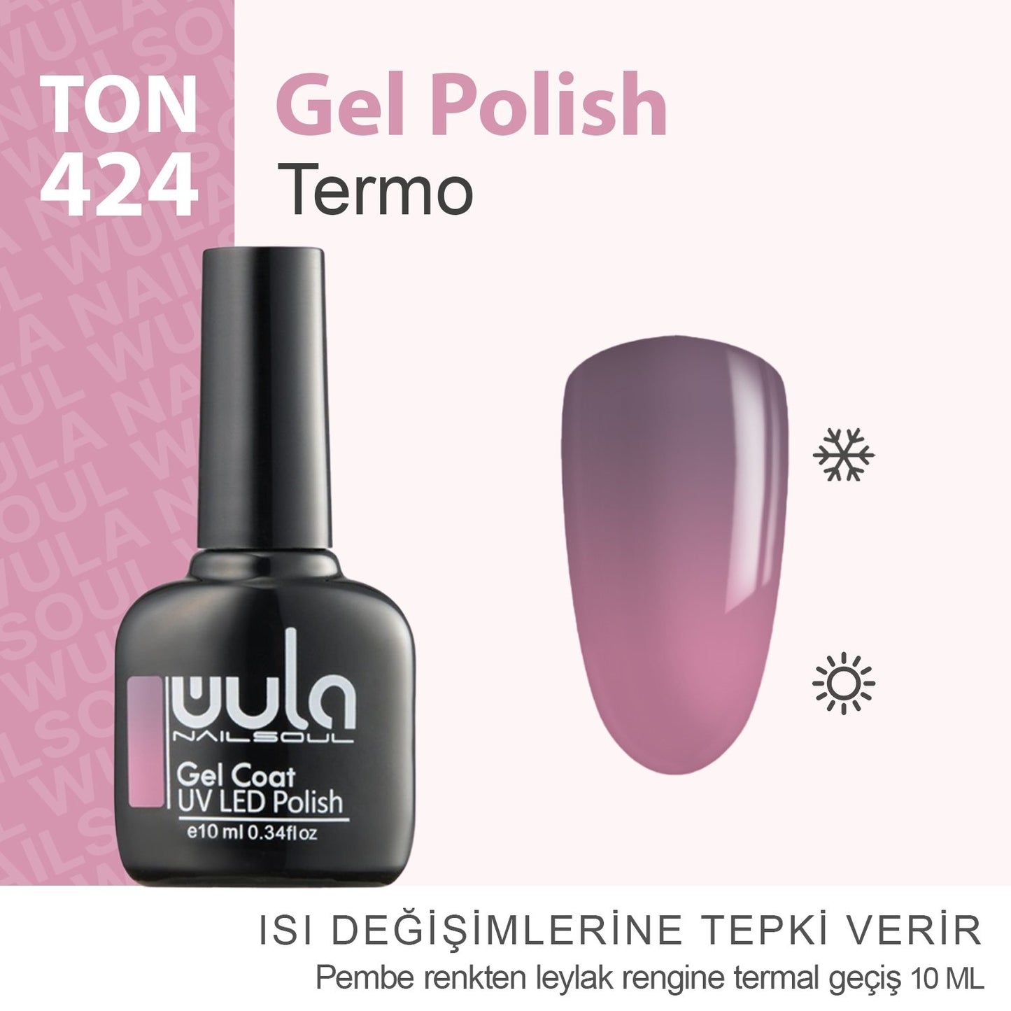 Wula Nailsoul Kalıcı Oje Nailsoul Termo 10ml Ton 424