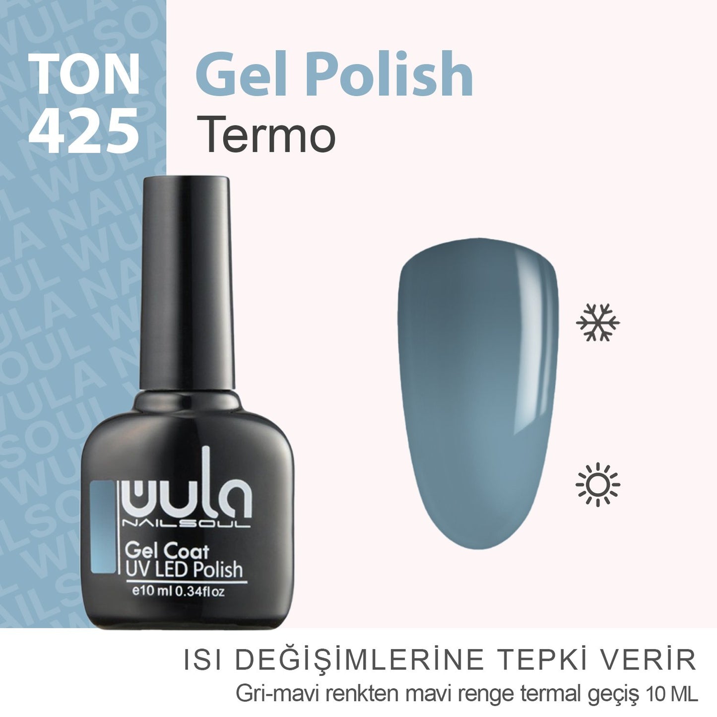 Wula Nailsoul Kalıcı Oje Nailsoul Termo 10ml Ton 425