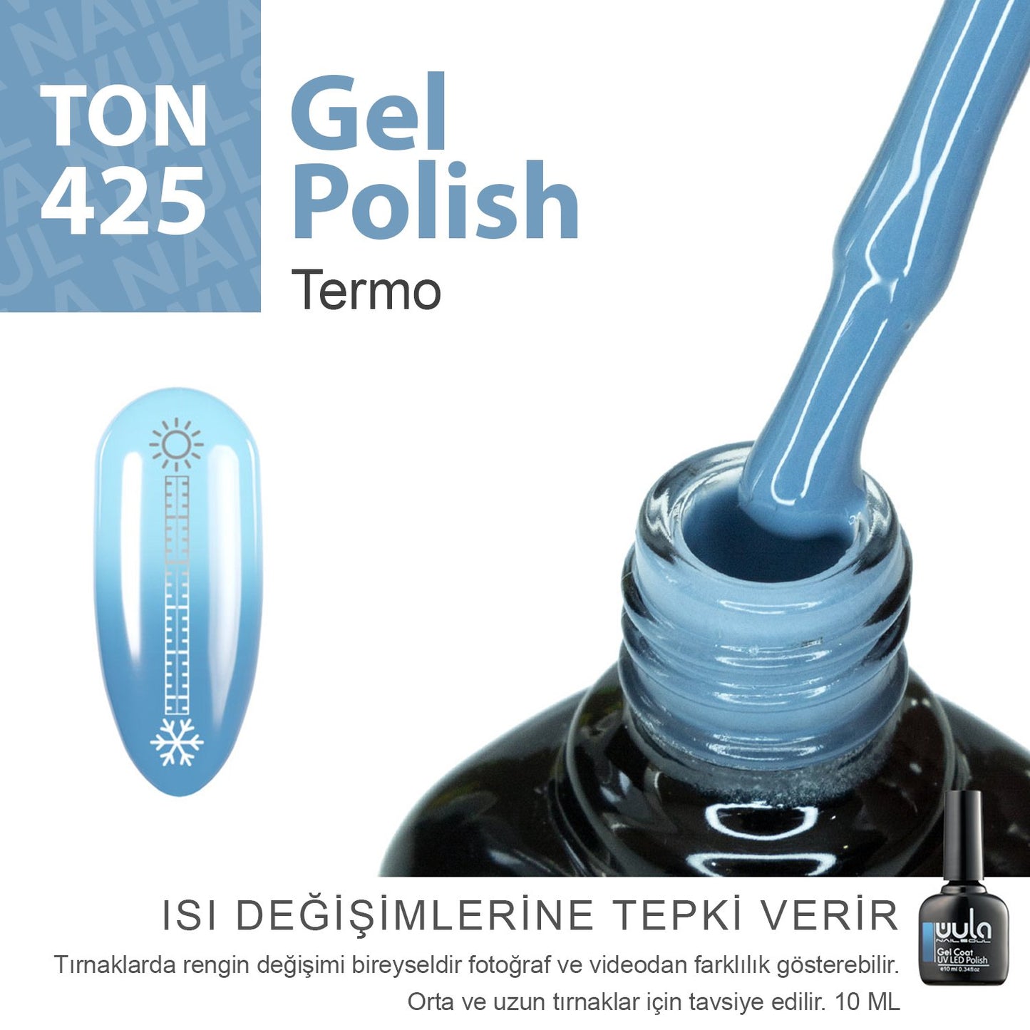 Wula Nailsoul Kalıcı Oje Nailsoul Termo 10ml Ton 425