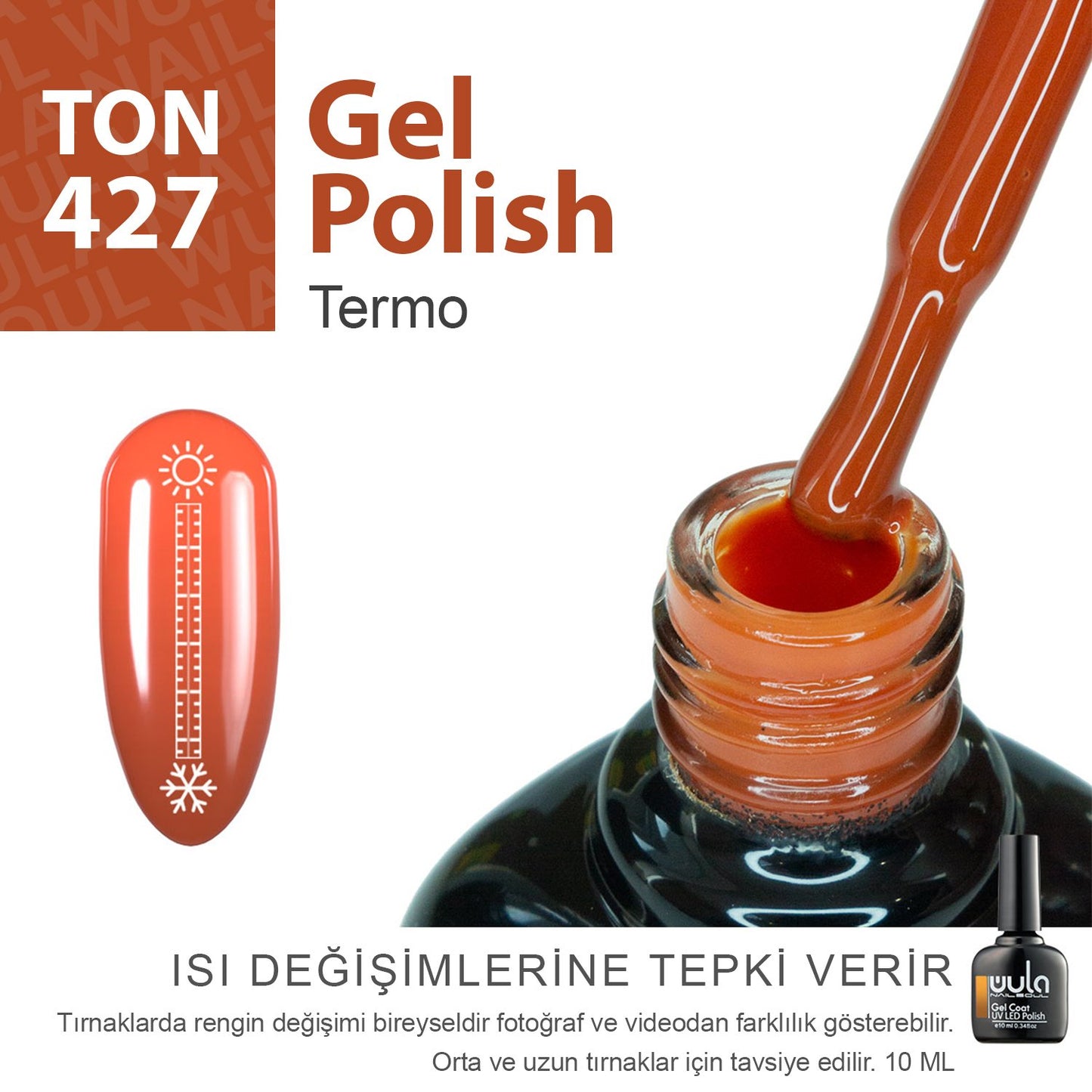 Wula Nailsoul Kalıcı Oje Nailsoul Termo 10ml Ton 427