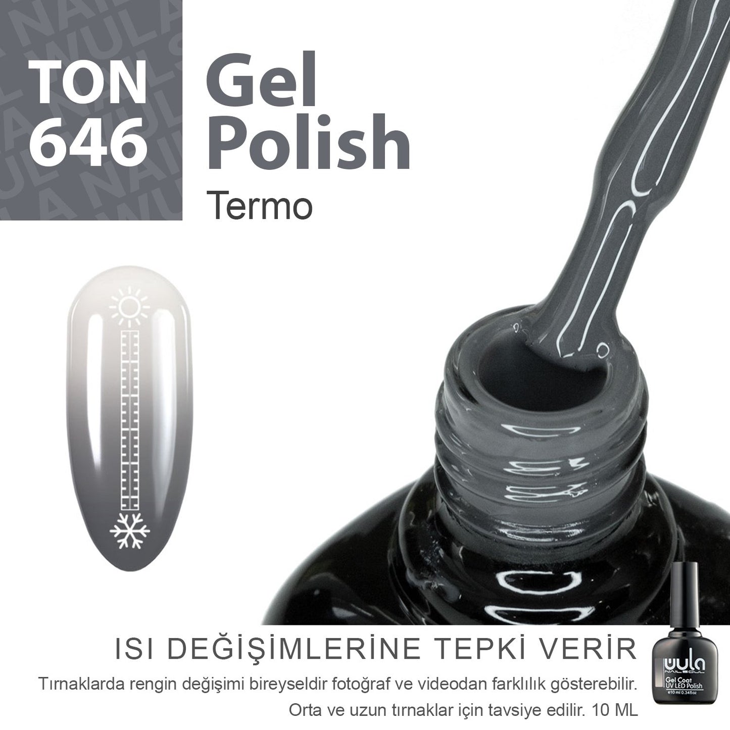 Wula Nailsoul Kalıcı Oje Nailsoul Termo 10ml Ton 646