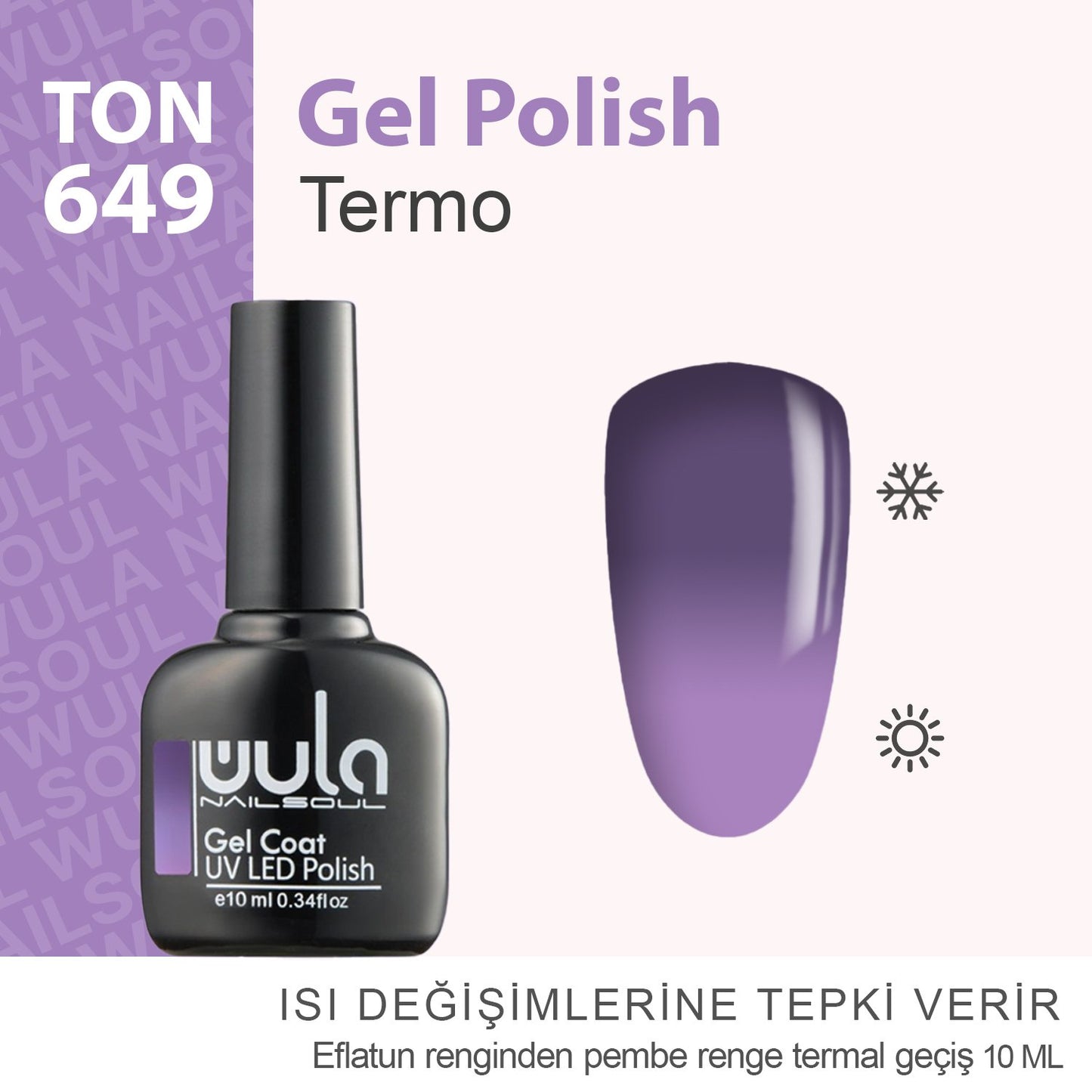 Wula Nailsoul Kalıcı Oje Nailsoul Termo 10ml Ton 649