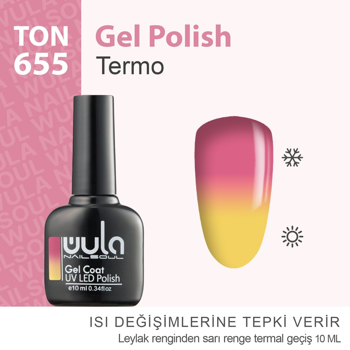 Wula Nailsoul Kalıcı Oje Nailsoul Termo 10ml Ton 655