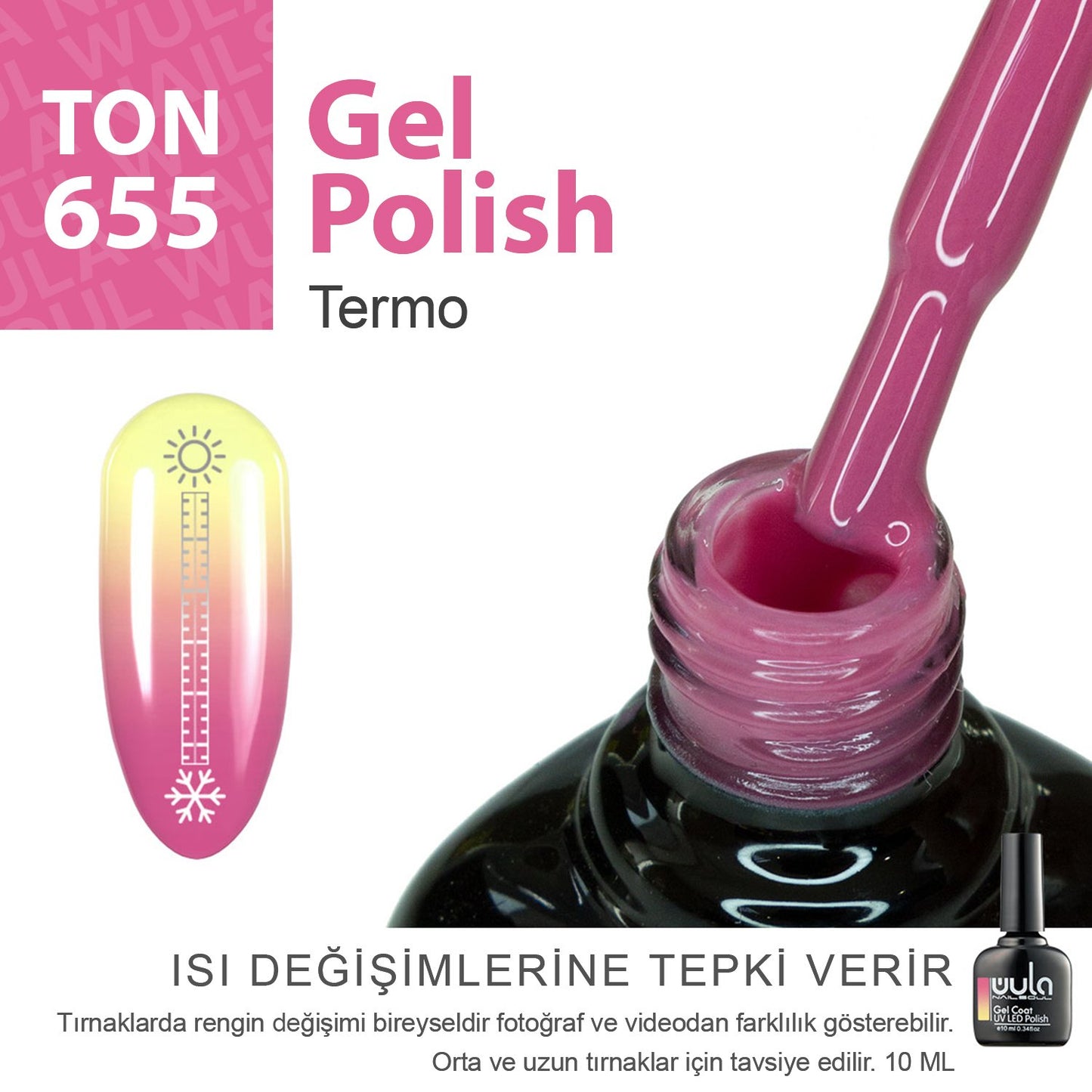 Wula Nailsoul Kalıcı Oje Nailsoul Termo 10ml Ton 655