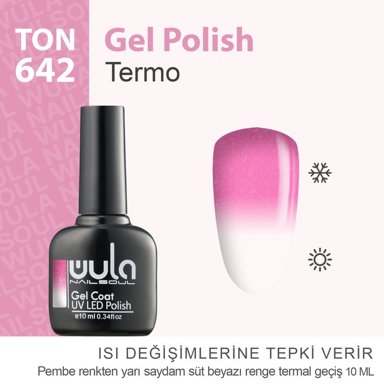 Wula Nailsoul Kalıcı Oje Nailsoul Termo Simli 10ml Ton 642