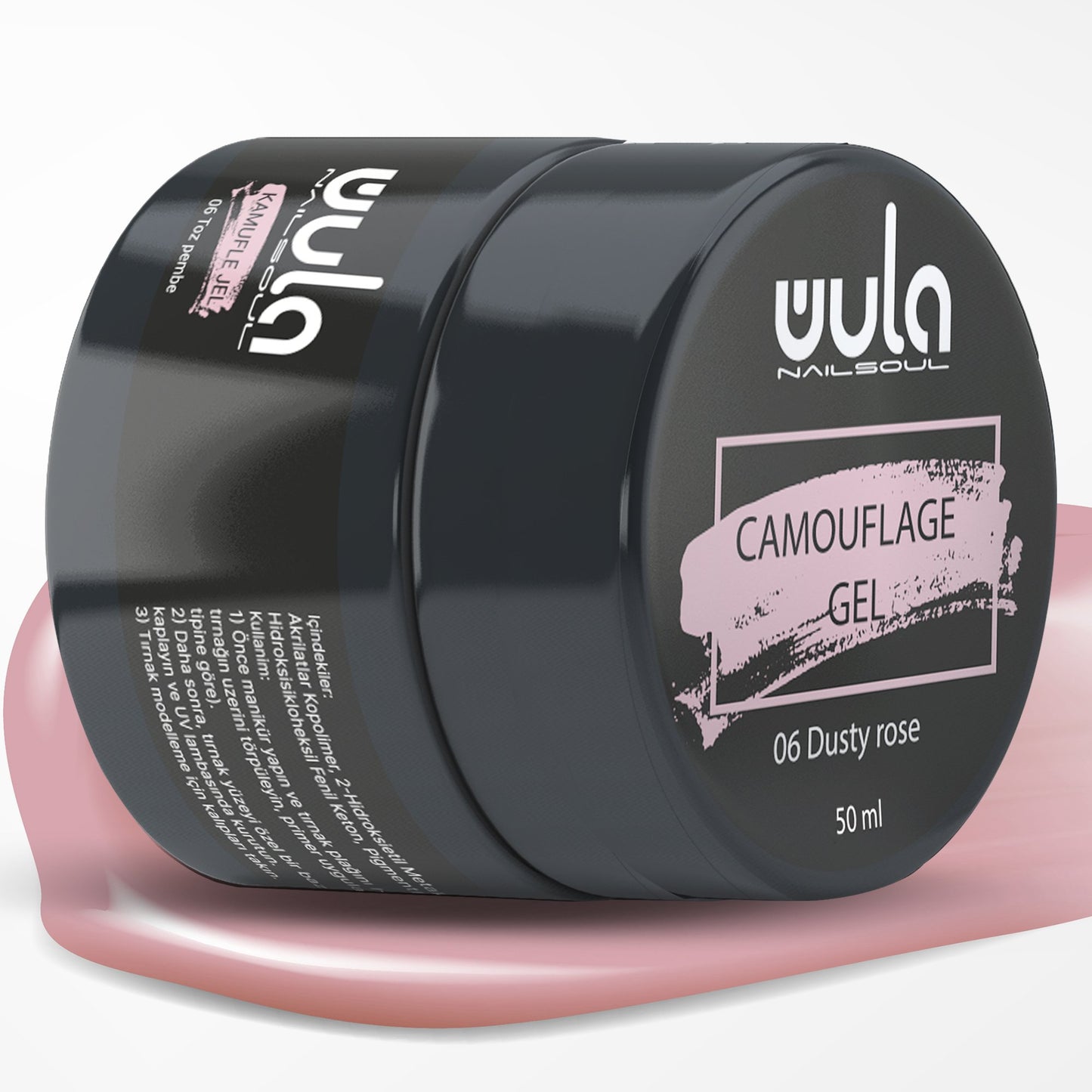 Wula Nailsoul Protez Tırnak Jeli Camouflage 50ml Dusty Rose 06