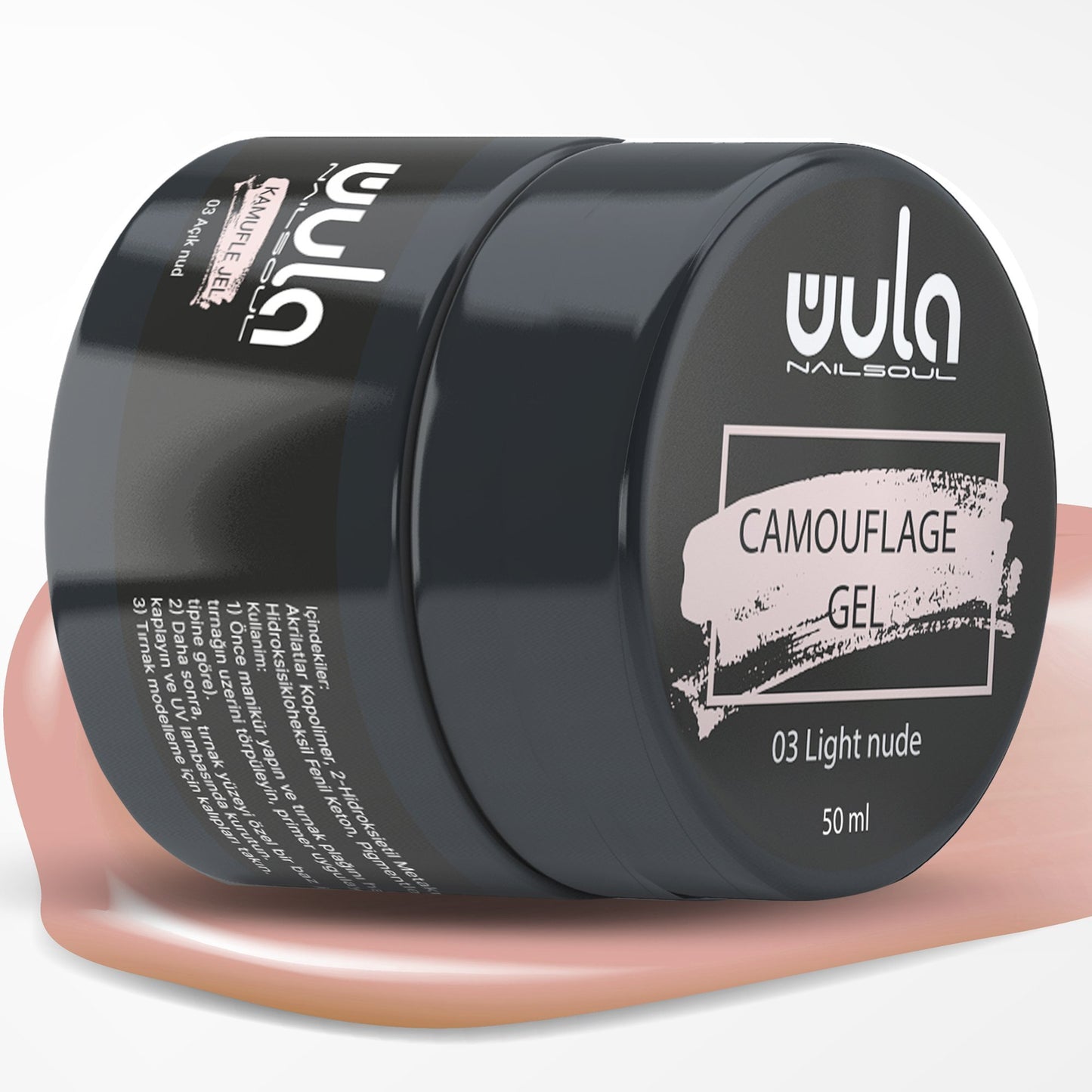 Wula Nailsoul Protez Tırnak Jeli Camouflage 50ml Light Nude 03